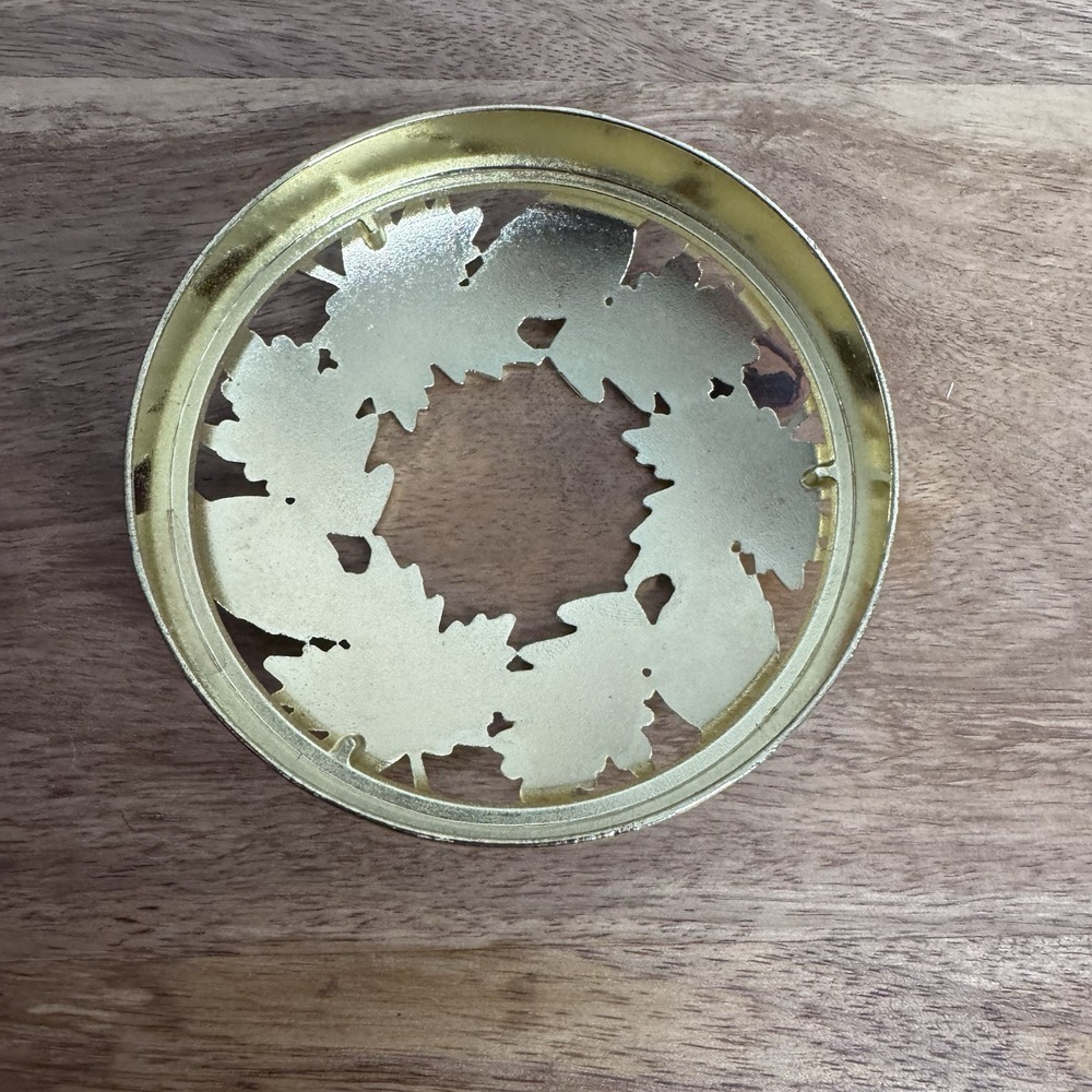 Yankee Candle Illuma-Lid Jar Candle Topper Lid Enamel Fall Leaves - Picture 3 of 3